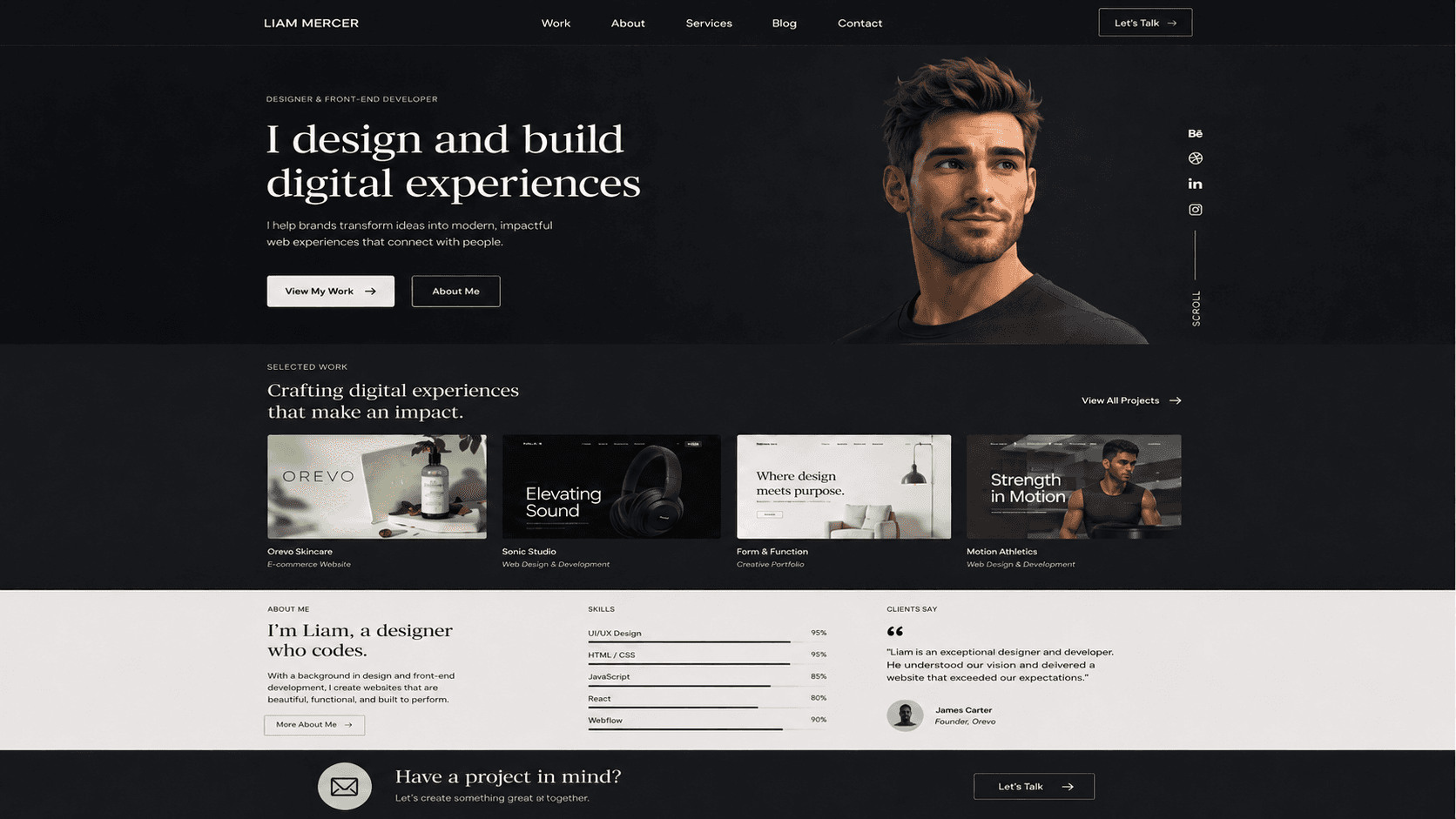 portfolio website preview